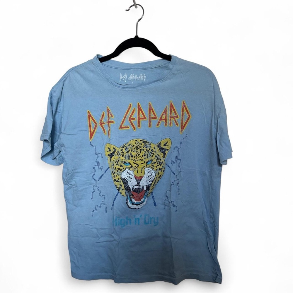 Def Leppard Blue Graphic T-Shirt